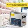 6L Ultrasonic Cleaner Dual Frequency Ultrasonic Cleaning Machine with Heater Jewelry Cleaner for Parts Jewelry Eyeglass Ring Den
