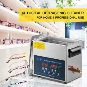 6L Ultrasonic Cleaner Dual Frequency Ultrasonic Cleaning