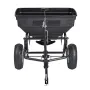 VEVOR Tow Behind Broadcast Spreader, 130LBS Capacity, Tow/Push Garden Spreader with 13 in Tires, 30 Adjustable Setting & 9.8 ft 