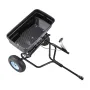 VEVOR Tow Behind Broadcast Spreader, 130LBS Capacity, Tow/Push Garden Spreader with 13 in Tires, 30 Adjustable Setting & 9.8 ft 