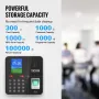 VEVOR Time Clock, Employee Attendance Machine with Face, Fingerprint, RFID Cards and PIN Punching in One, Standalone Biometric T