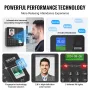 VEVOR Time Clock, Employee Attendance Machine with Face, Fingerprint, RFID Cards and PIN Punching in One, Standalone Biometric T