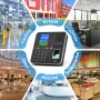 Time Clock, Employee Attendance Machine with Face, Fingerprint, RFID Cards and PIN Punching in One, Standalone Biometric Time Cl