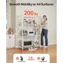 4-etagers sammenfoldelig opbevaringshylde, 36W x 21D x 60 H