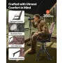 VEVOR Hunting Chair, 360° Silent Swivel, Foldable Portable Blind Chair, Heavy-Duty Steel Frame Ground Stool Seat, with Armrests,