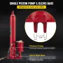 Hydraulic/Pneumatic Long Ram Jack, 8 Tons/17363 lbs Capacity, with Single Piston Pump and Clevis Base, Manual Cherry Picker with