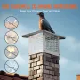 Chimney Cap 304.8 x 304.8mm, 304 Stainless Steel Fireplace Chimney Cover, Not Easily Toppled & Practical Accessories & Easy Inst