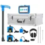 Pipe Water Leak Detector with 4 Sensors, 1Hz-10000Hz, LCD Touchscreen Underground Plumbing Leakage Detection Locator with 3 List