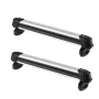 Ski & Snowboard Roof Rack, Carry up to 6 Pairs of Skis or 4 Snowboards, 2 PCS Aluminum Universal Car Roof Rack Top Holder with L