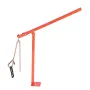 91.4 cm T Post Puller, Heavy Duty Fence Post Pullers with Puller Plate & 119 cm Lifting Chain, Labor-Saving T-Post Remover Tool 