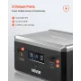 ekstra batteri til bærbar kraftstation, 2160Wh LiFePO4 ekstra