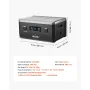 Extra Battery for Portable Power Station, 2160Wh LiFePO4 Extra Expansion Battery with 3 Output Ports for Home Use, Outdoor Campi