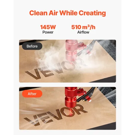 VEVOR Solder Fume Extractor, Upgraded 4-Stage Filtration Soldering Smoke Absorber with 510 m³/h Strong Suction, 10-Speed & Remot