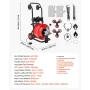 VEVOR Drain Cleaner Machine 30m x 19mm, Auto Feed Sewer Snake Auger, Portable Drain Cleaning Machine with Multi-Wheel Combinatio