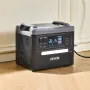 Portable Power Station, 2400W 2160Wh Power Station Solar Generator with 10 Output Ports & Adjustable Input Power, Expandable LiF