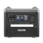 VEVOR Bærbar Power Station, 2400W 2160Wh Power Station Solar Generator med 10 Output Porte & Justerbar Input Power, Expandab