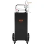 VEVOR 30 Gallon Fuel Caddy, Gas Storage Tank & 4 Wheels, with Manuel Transfer Pump, Gasoline Diesel Fuel Container for Cars, Law