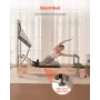 VEVOR Pilates Reformer, Wooden Pilates Machine for Home Gym Studio, Strength Training Workout Equipment with Dual Resistance, Re