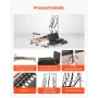 Pilates Reformer, Wooden Pilates Machine for Home Gym Studio, Strength Training Workout Equipment with Dual Resistance, Reformer