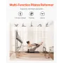 Pilates Reformer, Wooden Pilates Machine for Home Gym Studio, Strength Training Workout Equipment with Dual Resistance, Reformer