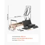 VEVOR Pilates Reformer, Pilates Træmaskine til Home Gym Studio, Styrketræning træningsudstyr med dobbelt modstand, Re