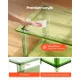 Acrylic Coffee Table, 2 Tiers Center Table with Storage Shelf, Modern Rectangle Acrylic Coffee Desk, Ideal for Dining Room, Kitc