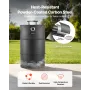 Charcoal Smoker Grill, 470mm Barrel Charcoal BBQ Smoker, Coated Steel Outdoor Barbecue Grill with 2 Grilling Grates, 1 Hanging R