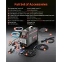 5-in-1 Plasma Cutter Welder Combo - CUT/TIG/Gas MIG/Flux MIG/MMA, 50A Non-Contact Plasma Cutting Machine & 200A Synergic Welder,