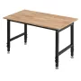 Justerbar Arbejdsbænk, 680 kg Kapacitet, 122 x 60 cm Eg Træ Top