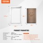 Pet Door for Door with Lock andÂ Magnetic Flap System Aluminum Frame Small