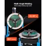 Rotary Welding Positioner, 300 kg Load Capacity, -45° to 90° Tilt Angle Welding Positioner Turntable Table, 0.2-2.5 RPM Speed Co
