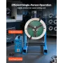 Rotary Welding Positioner, 300 kg Load Capacity, -45° to 90° Tilt Angle Welding Positioner Turntable Table, 0.2-2.5 RPM Speed Co