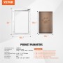 Pet Door for Door with Lock andÂ Magnetic Flap System Aluminum Frame Large