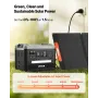Portable Power Station, 2400W Portable Solar Generator with 200W Foldable Solar Panel, 2160Wh Expandable LiFePO4 Battery Backup 