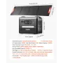 Portable Power Station, 2400W Portable Solar Generator with 200W Foldable Solar Panel, 2160Wh Expandable LiFePO4 Battery Backup 