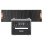Portable Power Station, 2400W Portable Solar Generator with 200W Foldable Solar Panel, 2160Wh Expandable LiFePO4 Battery Backup 