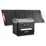 Portable Power Station, 2400W Portable Solar Generator with 200W Foldable Solar Panel, 2160Wh Expandable LiFePO4 Battery Backup 
