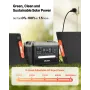 Portable Power Station, 2400W Portable Solar Generator with 2PCS * 200W Foldable Solar Panels, 2160Wh Expandable LiFePO4 Battery