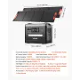 bærbar kraftstation, 2400W bærbar solgenerator med 2 STK * 200W
