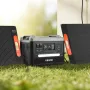 Portable Power Station, 2400W Portable Solar Generator with 2PCS * 200W Foldable Solar Panels, 2160Wh Expandable LiFePO4 Battery