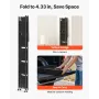 6-tiers sammenfoldelig opbevaringshylde, 24W x 12D x 72H tomme