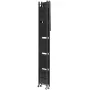 6-Tier Foldable Storage Shelf, 24W x 12D x 72H Inch Folding Metal Rack Shelving Unit, No Assembly Organizer Shelf with 5 Wheels 
