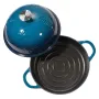 Enameled Cast Iron Dutch Oven, 4.7L Pot for Sourdough Bread Baking, Heavy-Duty Cookware Pan with Lid and Dual Handles, Oven Indu