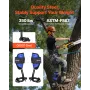 VEVOR Tree Climbing Spikes Set, Height-Adjustable Tree Climbing Gear with Straps & Harness, 159 kg Load Capacity, Heavy Duty Ste