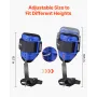 Tree Climbing Spikes Set, Height-Adjustable Tree Climbing Gear with Straps & Harness, 159 kg Load Capacity, Heavy Duty Steel Cli