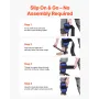 Tree Climbing Spikes Set, Height-Adjustable Tree Climbing Gear with Straps & Harness, 159 kg Load Capacity, Heavy Duty Steel Cli