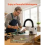 Solder Fume Extractor, 3-Stage Filtration Soldering Smoke Absorber with 180 m³/h Strong Suction & 3-Level Airflow, Compact Deskt