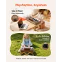 Kids Piano Keyboard, 37 Keys Wooden Digital Piano for Kids, Mini Music Educational Instrument Toy with Realistic Sound, Dual Pow