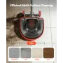 Commercial Floor Scrubber Machine, Heavy Duty Floor Cleaner Polisher with 2 Wheels, Professional Electric Carpet Buffer, Max 190
