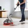 Commercial Floor Scrubber Machine, Heavy Duty Floor Cleaner Polisher with 2 Wheels, Professional Electric Carpet Buffer, Max 190